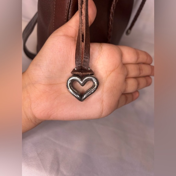 Brighton Brown Leather Shoulder Bag 1996 - Picture 3 of 8